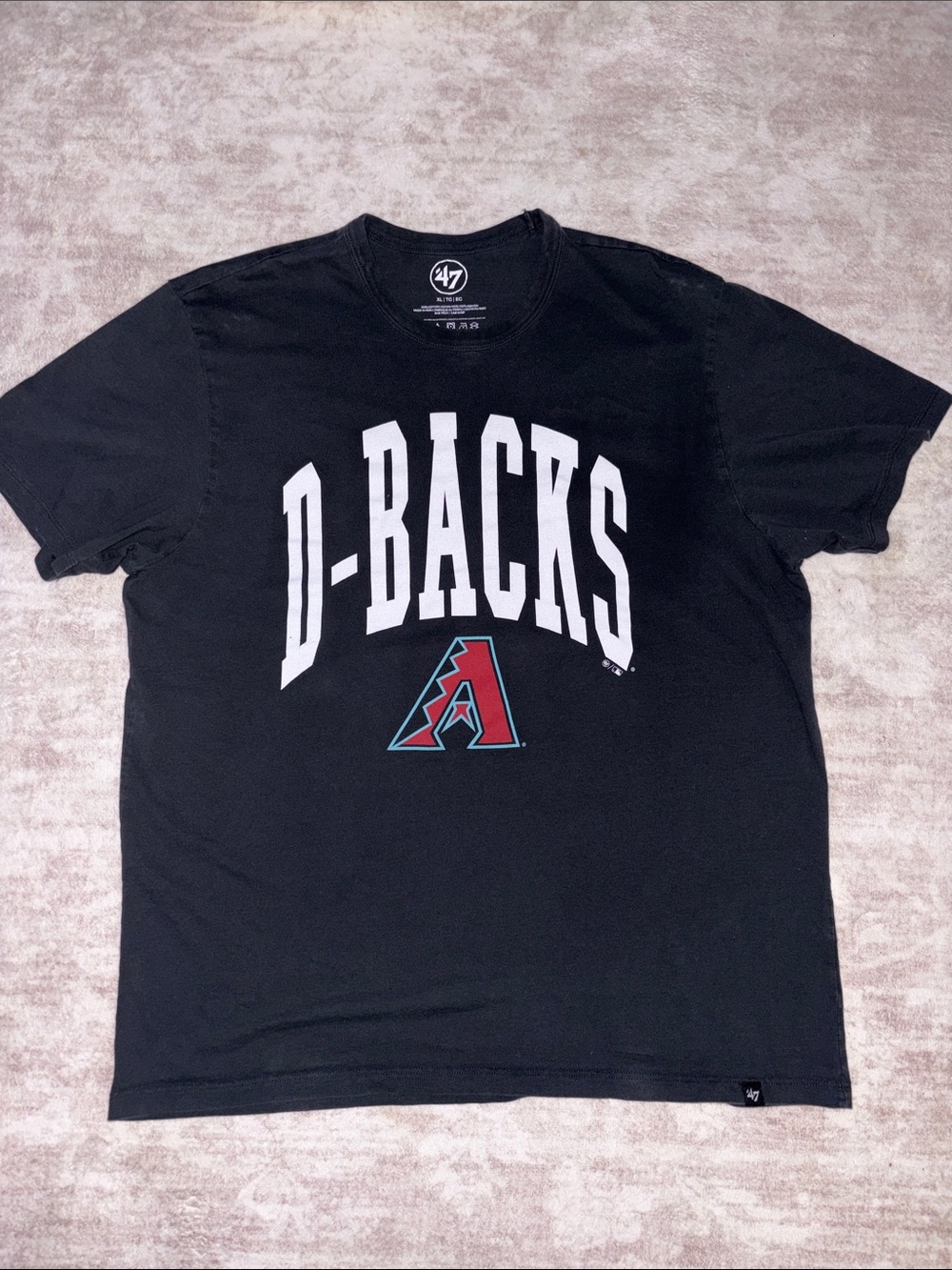 ‘47 Arizona D-Backs Black Logo Tee size XL